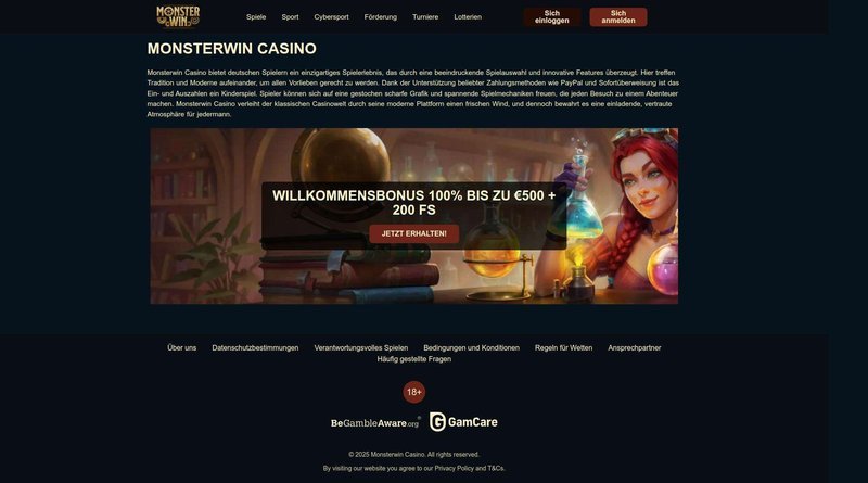 Best monsterwin online casino in Germany